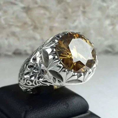انگشتر موزانایت الماس روسی زیبا