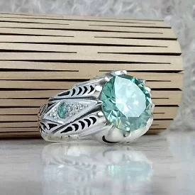 انگشتر سبز الماس روسی