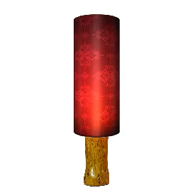 آباژور پایه درختی طرح گل قرمز مدل LS0364