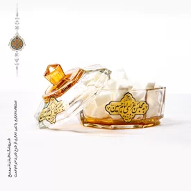 قندان بلور بدون پایه طرح مجلس عزای امام حسین