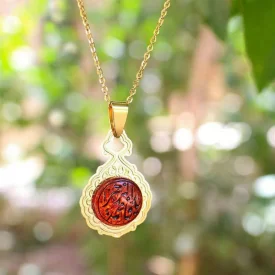 گردنبند آبکاری یا فاطمه الزهرا (س)