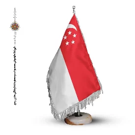 پرچم رومیزی و تشریفاتی کشور سنگاپور