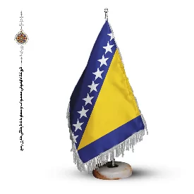 پرچم رومیزی و تشریفاتی کشور بوسنی و هرزگوین