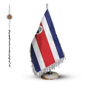 پرچم رومیزی و تشریفاتی کشور کاستاریکا