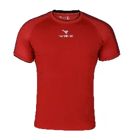 تی شرت یقه گرد آستین کوتاه ورزشی مردانه مدل TS-132 رنگ قرمز