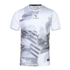 تی شرت ورزشی مردانه یقه گرد آستین کوتاه مدل TS-142 رنگ سفید