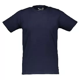 تی شرت آستین کوتاه یقه گرد مردانه مدل TS-101 رنگ سورمه ای