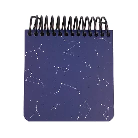 یادداشت 100 برگ ستارگان کتیبه جلد سخت فنر از بالا سایز 10*10 سانتی متر