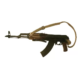 ماکت اسلحه کلاشینکف با قنداق آهنی تاشو