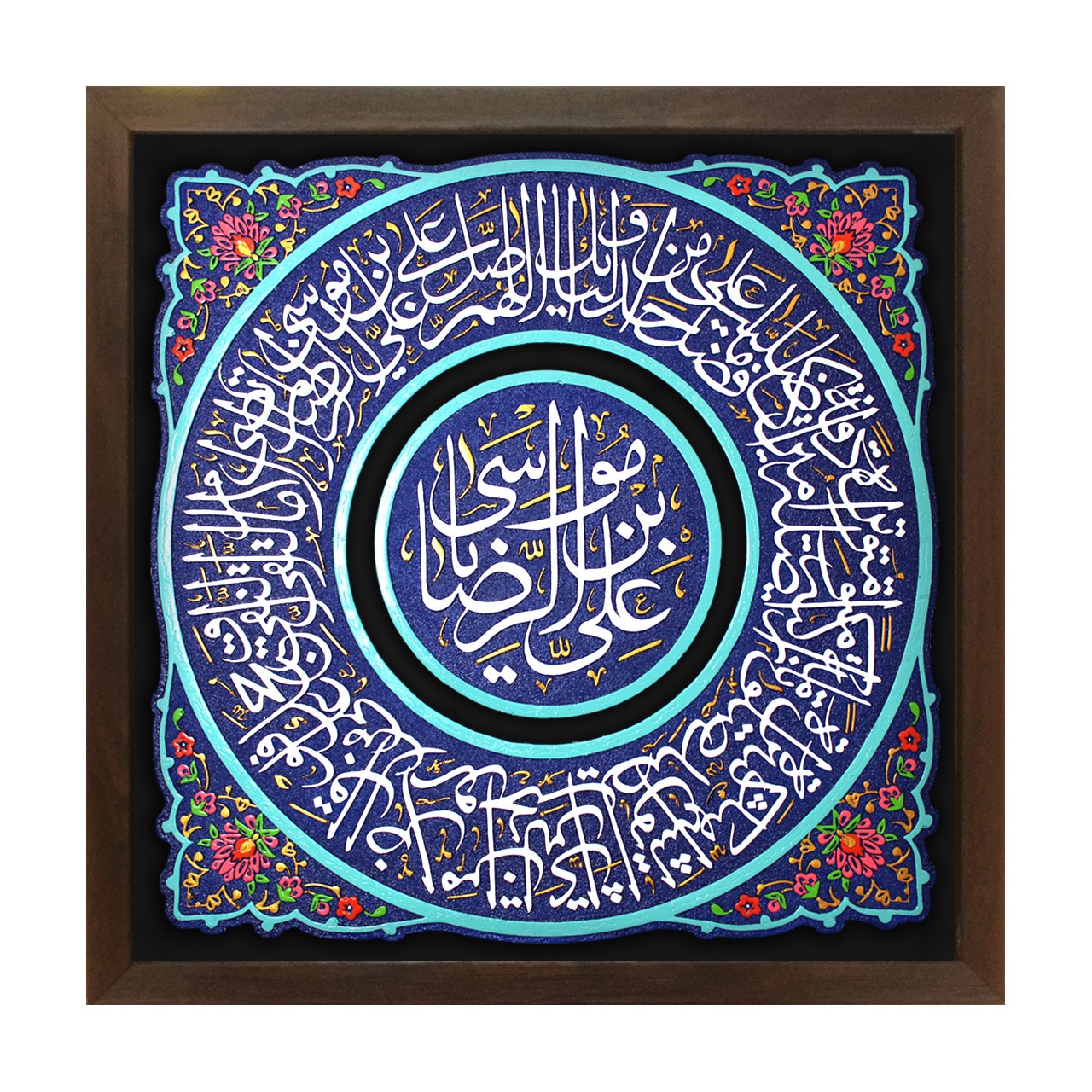 تابلو نقش برجسته طرح صلوات خاصه امام رضا علیه السلام کد 215