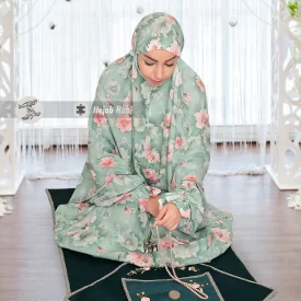 چادر نماز کودری فاطمه کرپ حریر