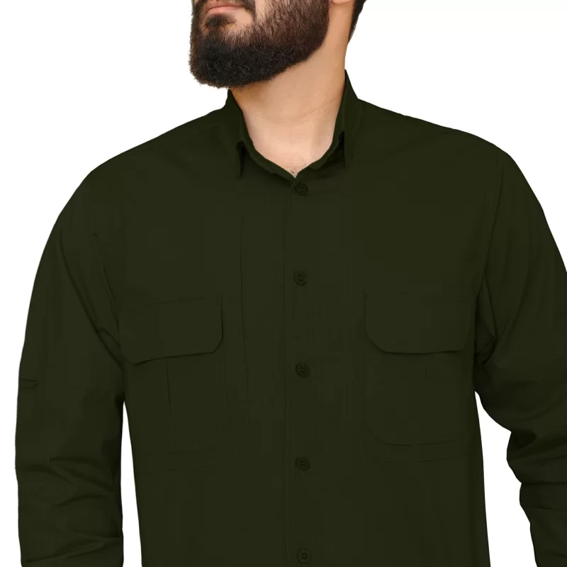 ست پیراهن شلوار تاکتیکال K110 رنگ سبز