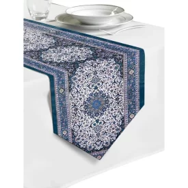 رانر لوزی طرح فرش ایرانی آبی