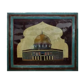 تابلو چندنگین طرح بیت المقدس کلکسیونی دست ساز 108x88 سانتی متر 